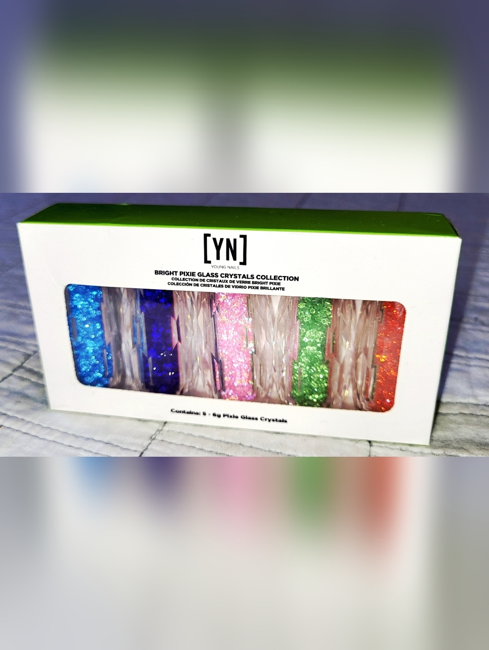 Young Nails Bright Pixie Glass Crystals Collection - Multicolor